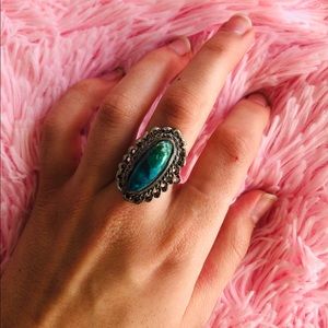 Turquoise Raised Ring